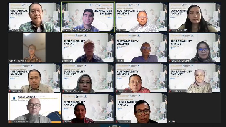 Praktisi Industri Global Ir. A. Sumitro Parikesit Jembatani Teori dan Praktik dalam Sertifikasi Certified Sustainability Analyst untuk Dosen