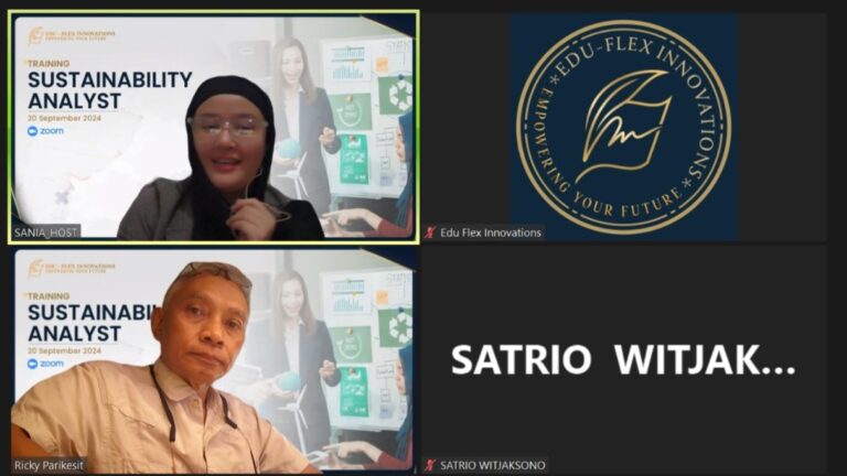Mencetak Analis Berwawasan Lingkungan: Edu-Flex Innovations Gelar Pelatihan Sustainability Analyst Bersama Ir. A Sumitro Parikesit